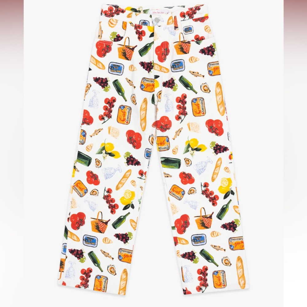 Lisa Says Gah Multicolor Patterned Flare Jeans